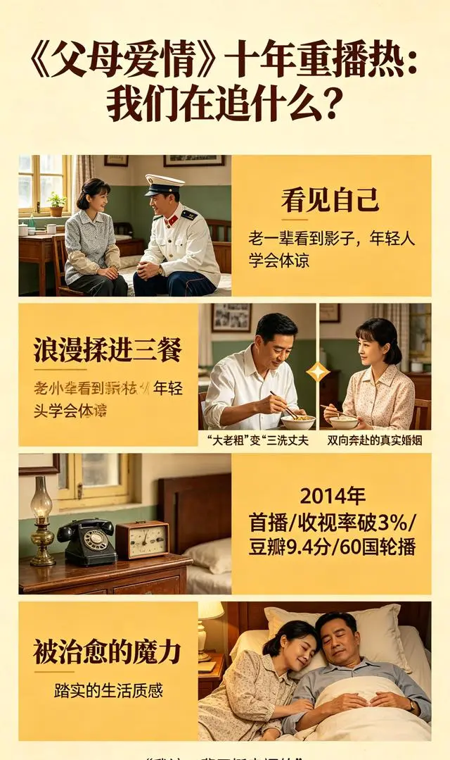 《父母爱情》开播十年持续重播，豆瓣9.4分覆盖60余国播出 相关图片