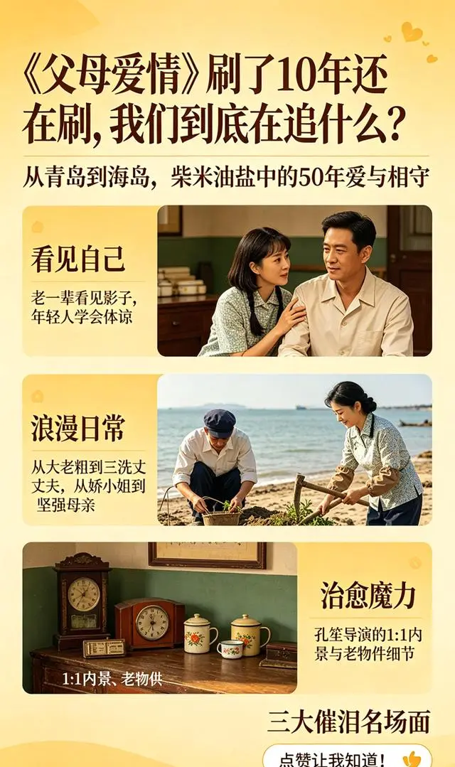 《父母爱情》开播十年持续重播，豆瓣9.4分覆盖60余国播出 细节速览